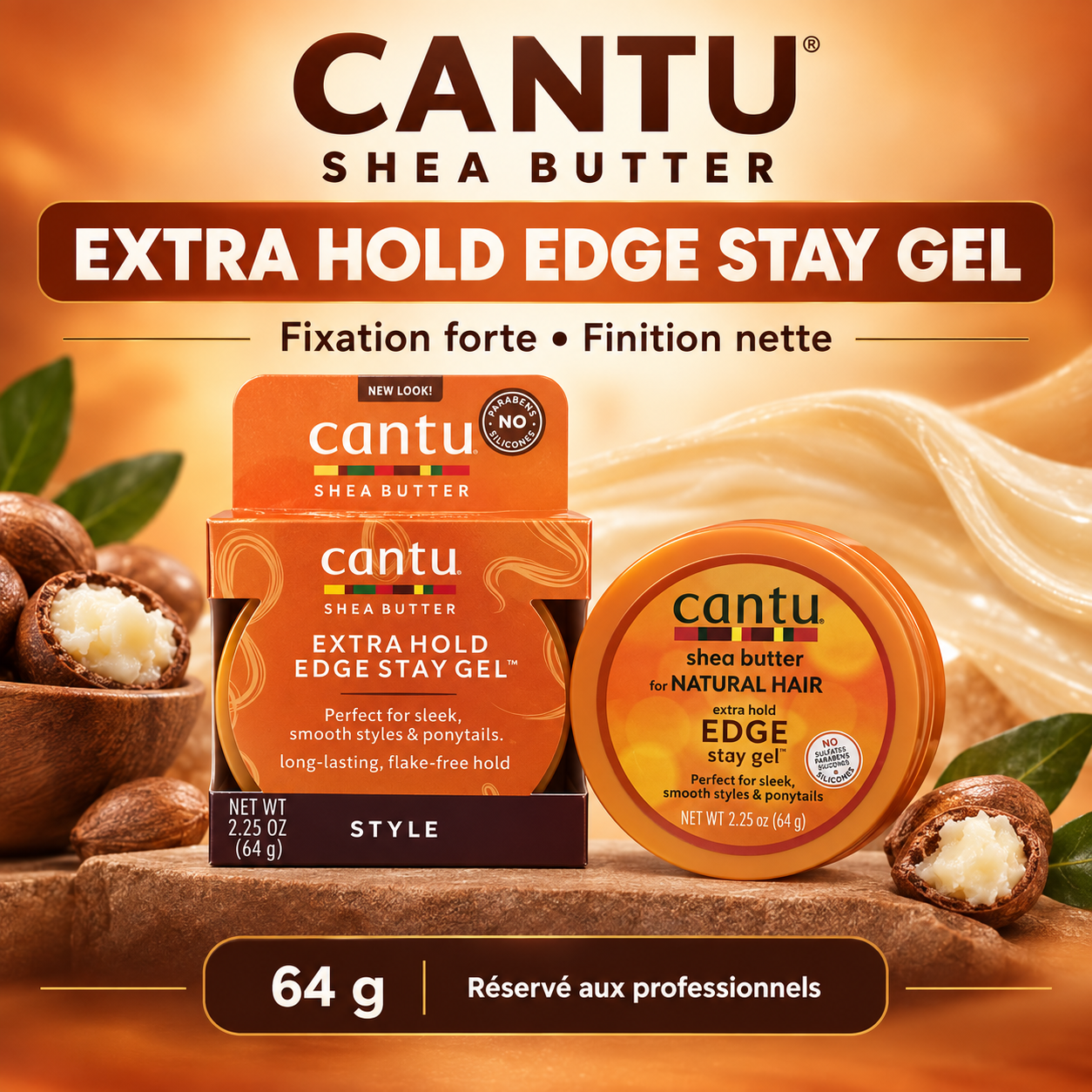 Cantu Shea Butter – Extra Hold Gel