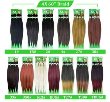 4X Pre-Stretched Braiding Hair – 60″